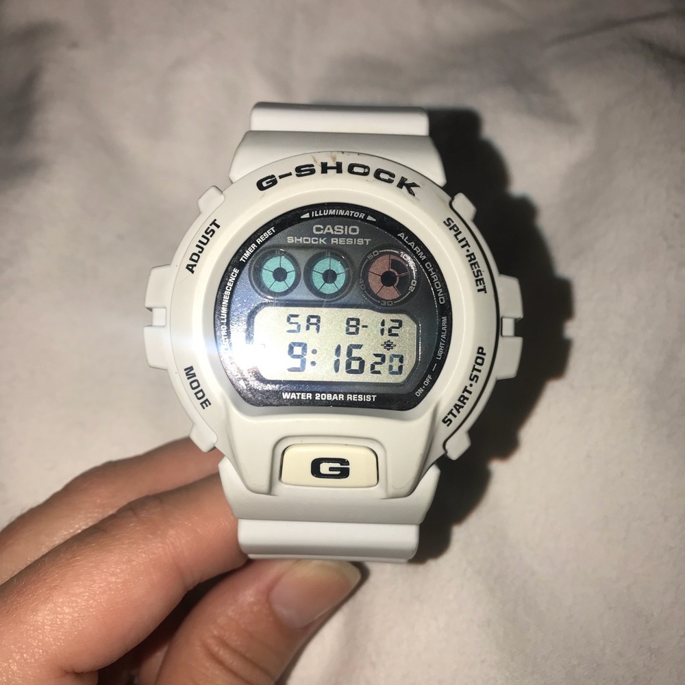 White G-SHOCK watch